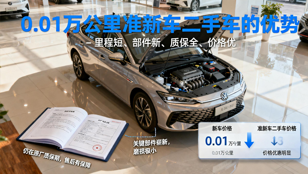 快速了解！0.01万公里准新车二手车购买指南！