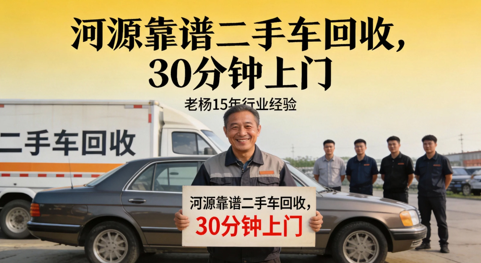 河源二手车回收服务大揭秘：老杨最快 30 分钟上门，高价收车